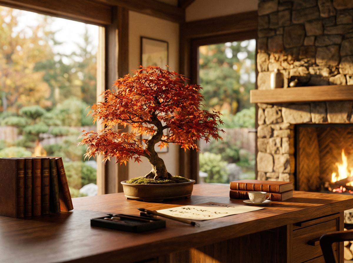 黑料红枫盆景视频